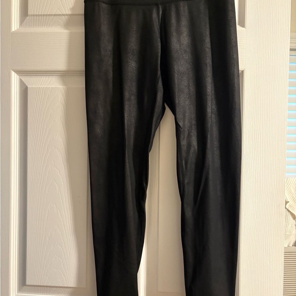 Black Faux Leather Leggings